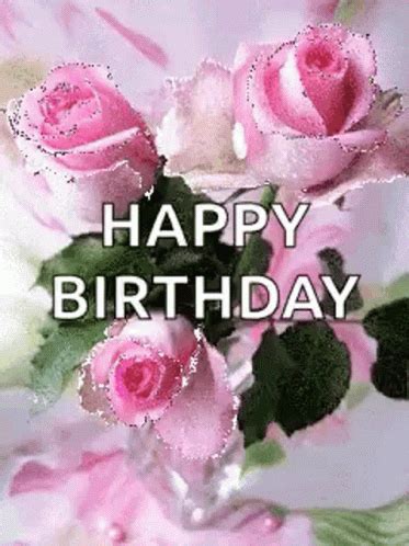 happy birthday vrouw glitter gif